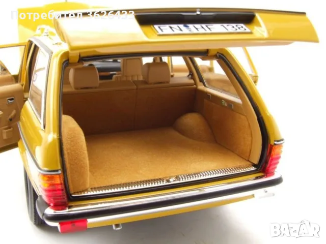 1:18 Mercedes-Benz W123 E-Class S123 T-Model Estate Yellow, снимка 9 - Колекции - 55979025