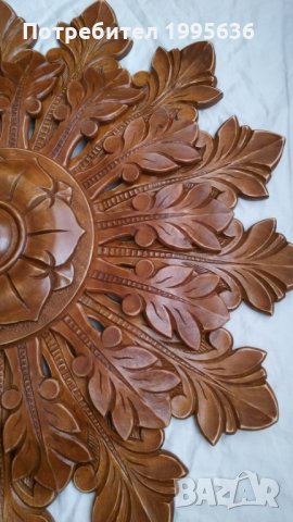 Дърворезба, розета за таван, снимка 4 - Декорация за дома - 35788701
