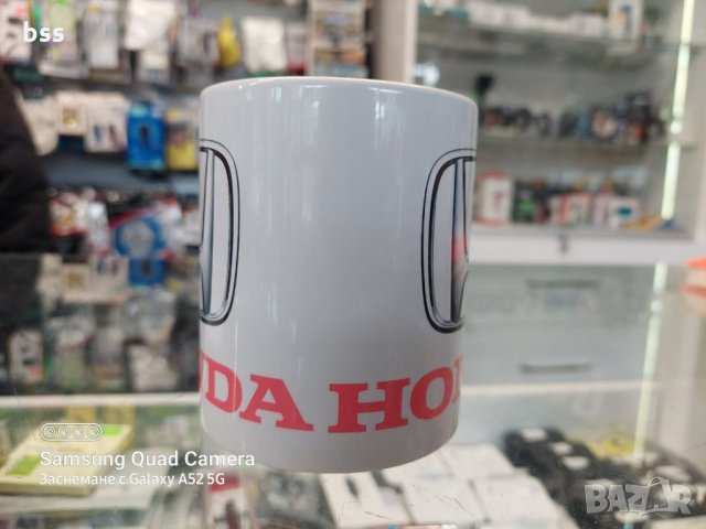 Бяла порцеланова чаша с логото на автомобилите Хонда / Honda, снимка 2 - Чаши - 36001956