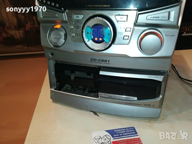 SHARP CD-C661H AUX & DIGITAL OUT-ВНОС SWISS 0606231437, снимка 6 - Ресийвъри, усилватели, смесителни пултове - 40998805
