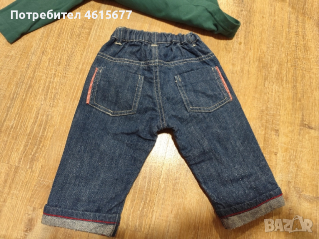 дънки с блузка, снимка 7 - Комплекти за бебе - 52344477