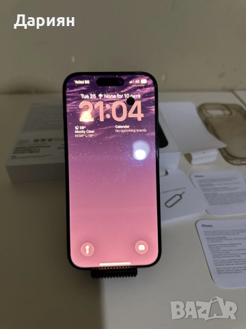 iPhone 15 Pro 256GB / 85% Battery Health / Карбонов Калъф / Midnight Blue /, снимка 2 - Apple iPhone - 55805718