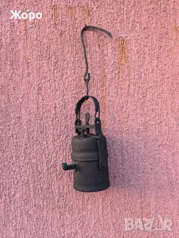 Стар миньорски фенер , снимка 3 - Антикварни и старинни предмети - 49293363