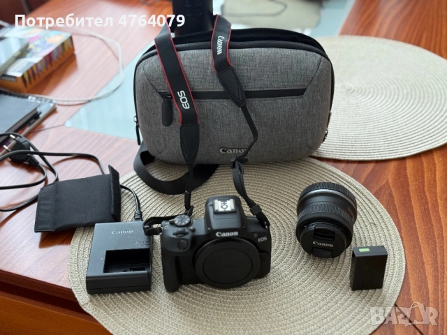 Canon EOS R100 + RF-S 18-45mm IS STM (Перфектно сьстояние)