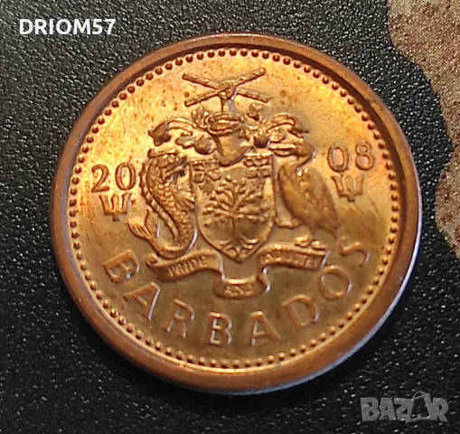Монета Барбадос(UNC) - 1 бр. [2008], снимка 2 - Нумизматика и бонистика - 50054977