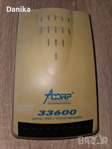Ретро Модем Acorp International 33600 Fax Modem