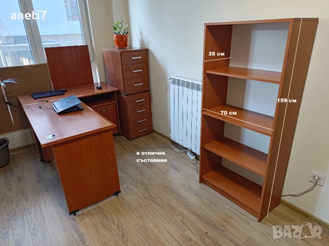 Бюро с контейнер, 60 лв., 2 бр. Отлично състояние, Шкафове, маса, столове, снимка 6 - Бюра - 52852877
