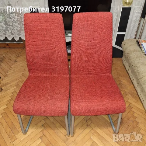 Стол с висока облегалка 2 броя, снимка 1