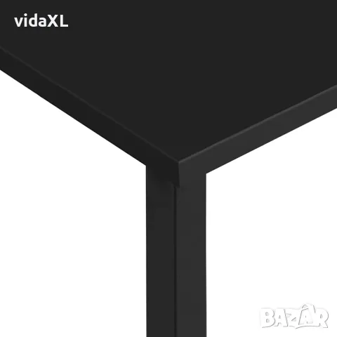 vidaXL Компютърно бюро, черно, 105x50x72 см, МДФ и метал, снимка 6 - Бюра - 56146295
