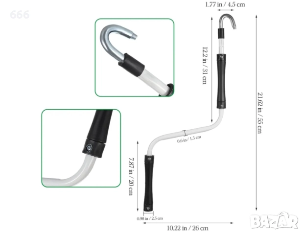 Телескопична манивела за тента, снимка 2 - Други стоки за дома - 52910129