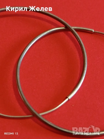 СРЕБЪРНИ ОБЕЦИ тип ХАЛКА КЛАСИЧЕСКИ ДИЗАЙН СТИЛ и ЕЛЕГАНТНОСТ 32501, снимка 5 - Обеци - 52855685