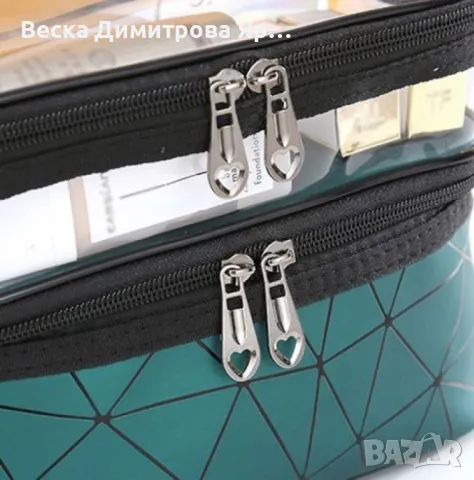 Козметичен органайзер на две нива за пътуване с дръжка HZH17, снимка 12 - Други стоки за дома - 48080524