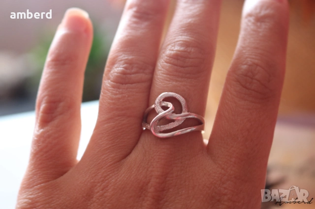 Сребърен пръстен - модел R087, снимка 3 - Пръстени - 53793154