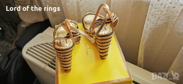 Маркови дамски сандали / еспадрили от рафия PATRIZIA PEPE - 39 номер, снимка 4 - Сандали - 49958788