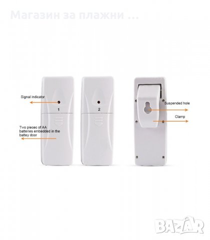 БЕЗЖИЧНА МЕТЕОРОЛОГИЧНА СТАНЦИЯ ЗА ТЕМПЕРАТУРА, ВЛАЖНОСТ С 2 ДИСТАНЦИОННИ СЕНЗОРА - код 2225, снимка 6 - Друга електроника - 34203733