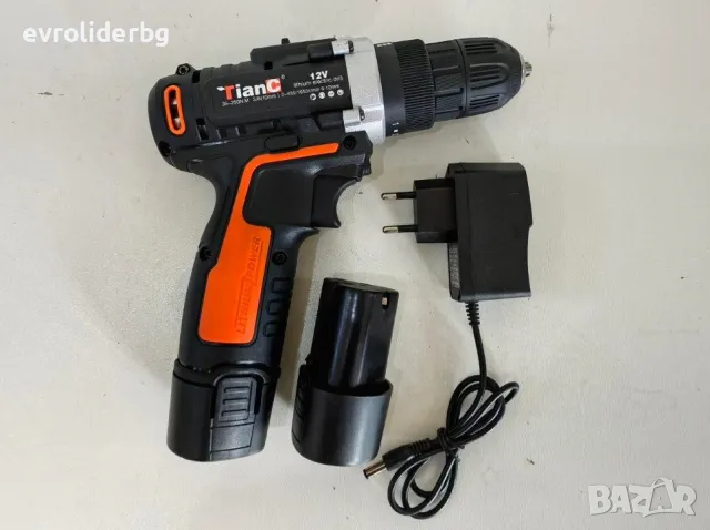 ТОТАЛНА ЛИКВИДАЦИЯ!!! АКУМУЛАТОРЕН ВИНТОВЕРТ/БОРМАШИНА 12V С ДВЕ БАТЕРИИ., снимка 2 - Винтоверти - 49928823