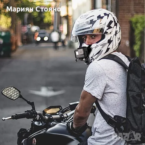 Стойка за каска GoPro екшън камера държач за телефон за каска, снимка 3 - Аксесоари и консумативи - 50152195