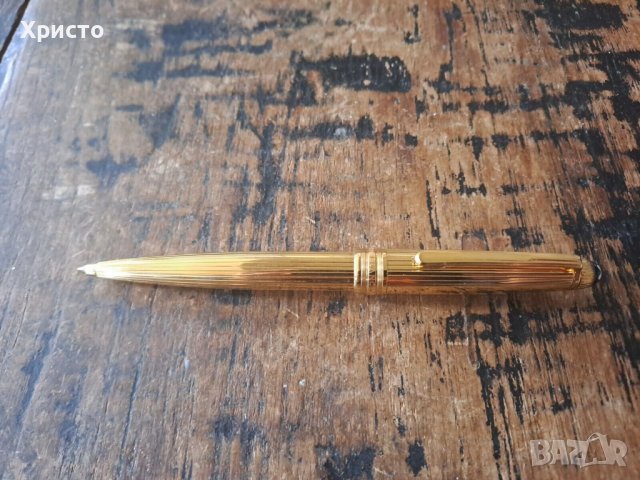 химикалка Montlbanc Meisterstück Solitaire Sol GP-PS позлатена 2930 Mod 164, снимка 4 - Ученически пособия, канцеларски материали - 41085240