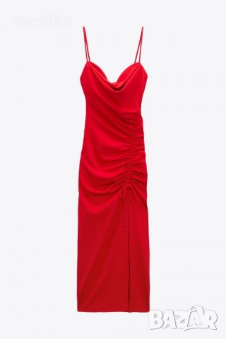 Червена рокля ZARA