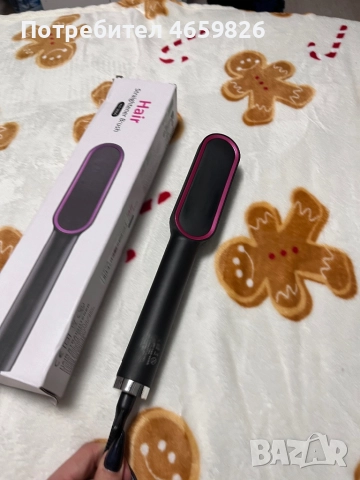 Преса за коса тип четка, снимка 2 - Преси за коса - 52526318