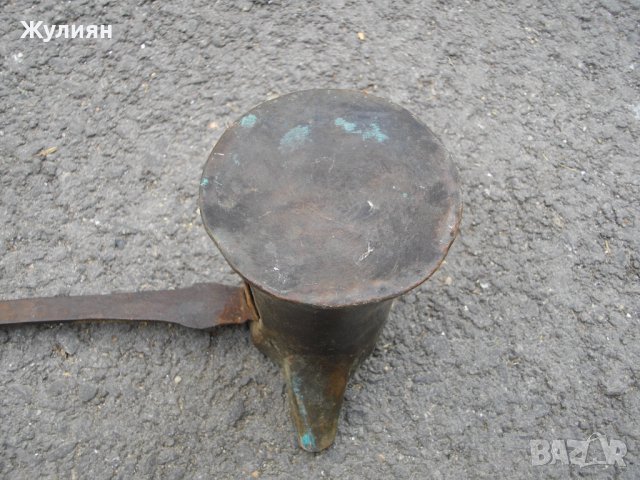 АВТЕНТИЧНО МЕДНО ДЖЕЗВЕ БАКЪРЕНО КАФЕНИК КАФЕ ПЯСЪК, снимка 7 - Антикварни и старинни предмети - 44228773