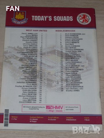 Уест Хям Юнайтед оригинални стари футболни програми от 1995, 1997, 1998, 2000, 2002, 2003 г., снимка 11 - Фен артикули - 31455531