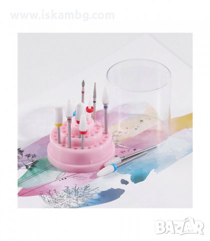 ПОСТАВКА С ГНЕЗДА 48БР ЗА БИТ,НАКРАЙНИЦИ ЗА ПИЛА - код 3181 - с 48 КНЕЗДА, снимка 4 - Продукти за маникюр - 33888356