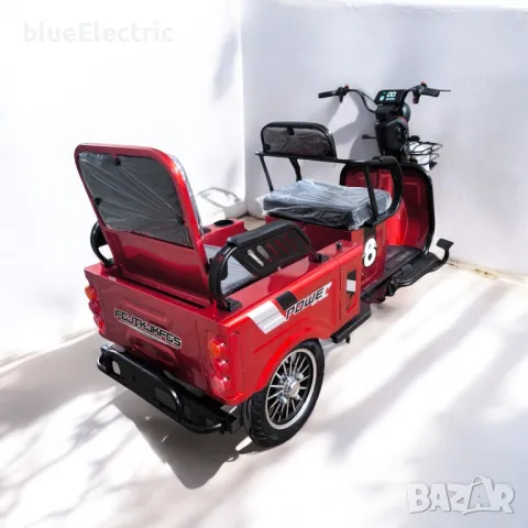 Електрическа Триколка blueElectric CARGO LUX 2000W | 48V | 24AH | RED, снимка 3 - Мотоциклети и мототехника - 49745600
