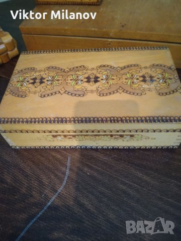 Ретро дървена кутия, снимка 3 - Други - 35734998