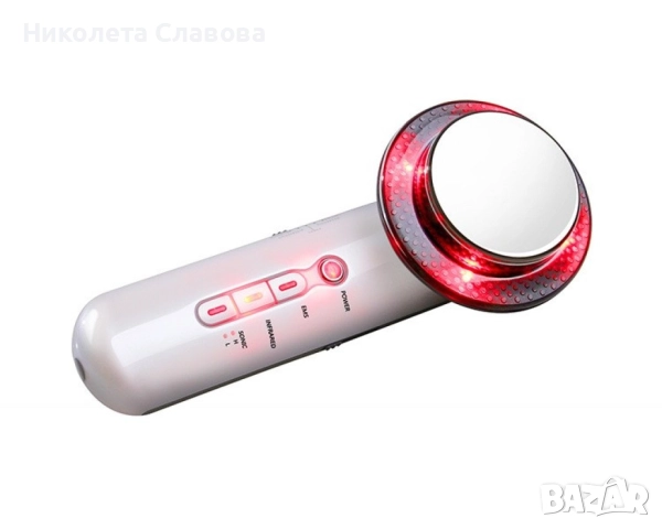 Ултразвуков масажор за лице и тяло с LED и EMS, снимка 5 - Масажори - 51521573