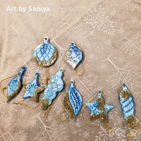 Коледни играчки Christmas tree ornaments , снимка 6 - Декорация за дома - 52108432