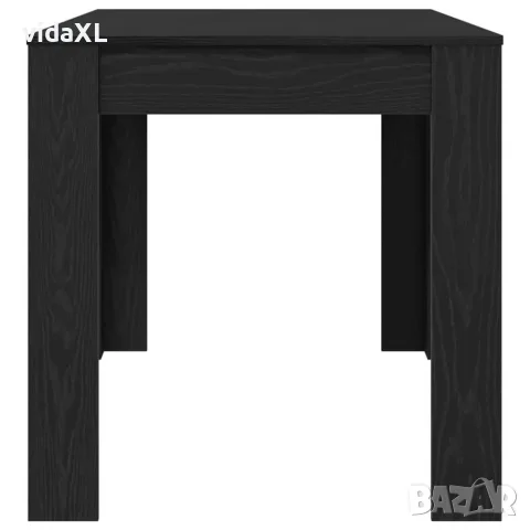 vidaXL Трапезна маса Черен дъб 140 x 74,5 x 76 см Инженерна дървесина, снимка 6 - Маси - 56148369