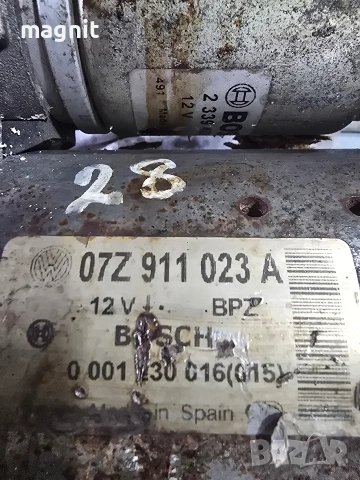 07Z911023A Стартер VW Phaeton Touareg 5.0 V10 TDI, снимка 2 - Части - 53383011