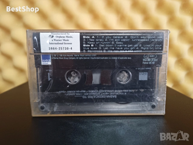 Sasha - dedicated to..., снимка 2 - Аудио касети - 53339139