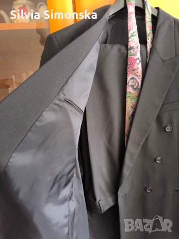 Черен мъжки костюм, снимка 2 - Костюми - 50747683