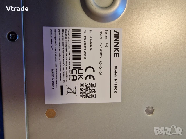 Комплект 4K Annke NVR 4TB + 8 камери I91BL, снимка 5 - Комплекти за видеонаблюдение - 50786499