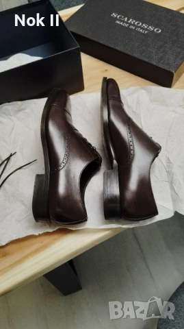 Кожени обувки SCAROSSO 42.5 nomer, снимка 3 - Официални обувки - 53615510