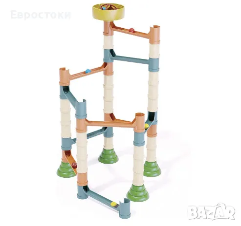 Конструктор Quercetti Migoga PlayBio Marble Run, комплект от 49 части, снимка 2 - Конструктори - 47740374