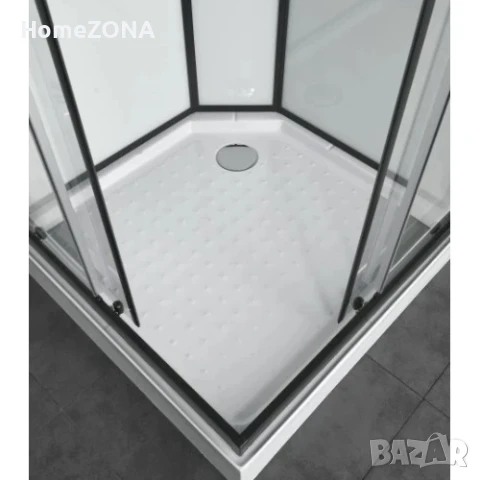 Хидромасажна душ кабина SKY 2, 90х90х225 см, черен мат, снимка 2 - Душ кабини и вани - 51324548