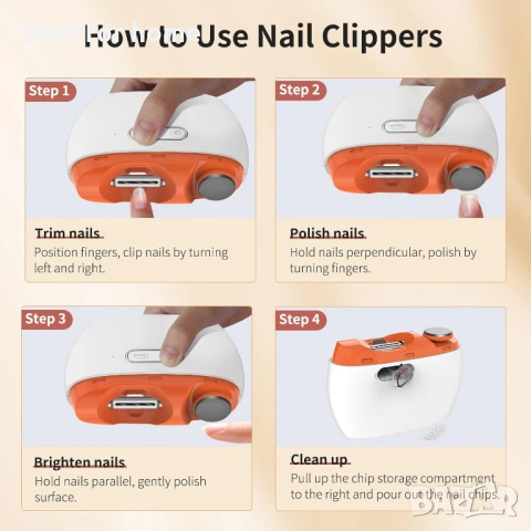 2026 Подобрена електрическа нокторезачка и полирна машина 3 в 1, снимка 5 - Други - 53406711