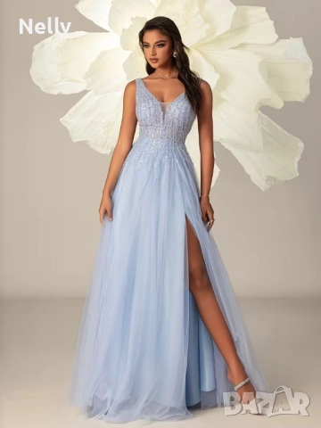 Елегантна абитуриентска бална рокля, снимка 4 - Рокли - 52564209