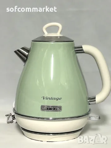 Ретро електрическа кана Ariete 2869 Vintage (1.7L, 2000W) – с ГАРАНЦИЯ!, снимка 2 - Кани - 55910762