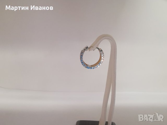 Златна обеца BYLGARI единична , снимка 4 - Обеци - 41557576