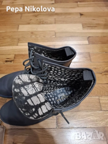 Боти от естествена кожа , снимка 5 - Дамски боти - 52386545