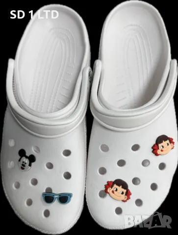 Чехли тип крокс XY Classic пантофи с 3D апликация тип сабо Дамски мъжки детски чехли, снимка 7 - Джапанки - 49439196