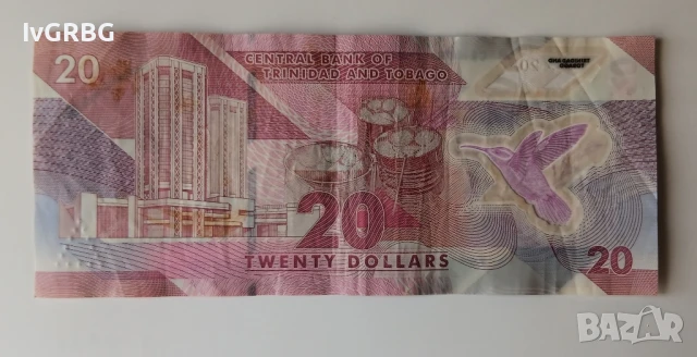 20 долара Тринидад и Тобаго 2020 Полимерна банкнота от Тринидад и Тобаго 20 долара 2020, снимка 4 - Нумизматика и бонистика - 50594859