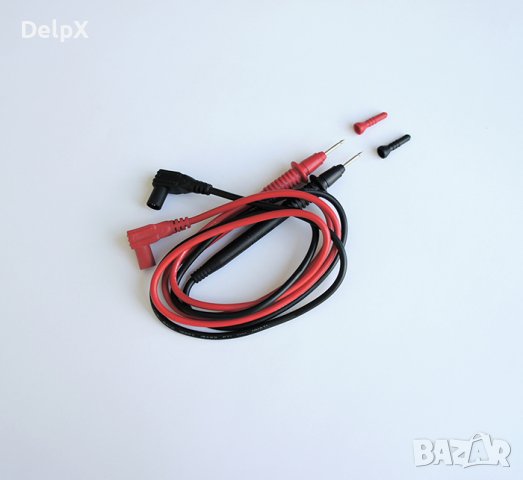 Пипала MS3003 за мултицет черно/червено 10A 80°C 2000V 0,8m, снимка 1