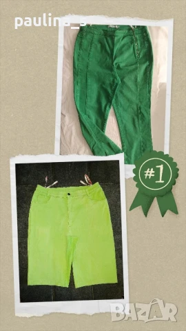 Два различни броя / Зелени дънкови бермуди "Betty Barclay" и "2 Biz"
