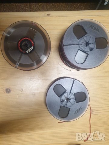 13см магнетофонна ролка AGFA. Лентите нямат запис, 