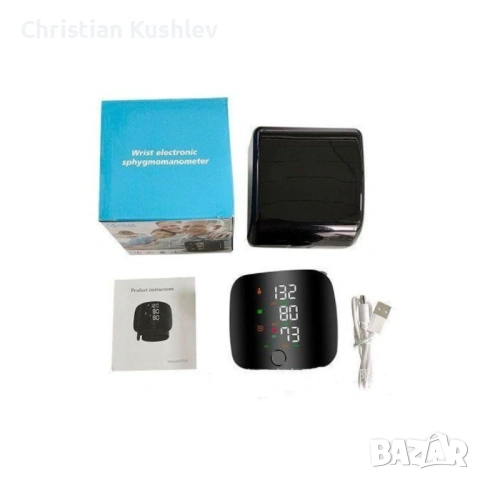 Преносим дигитален апарат за кръвно налягане за китка с LCD дисплей и памет